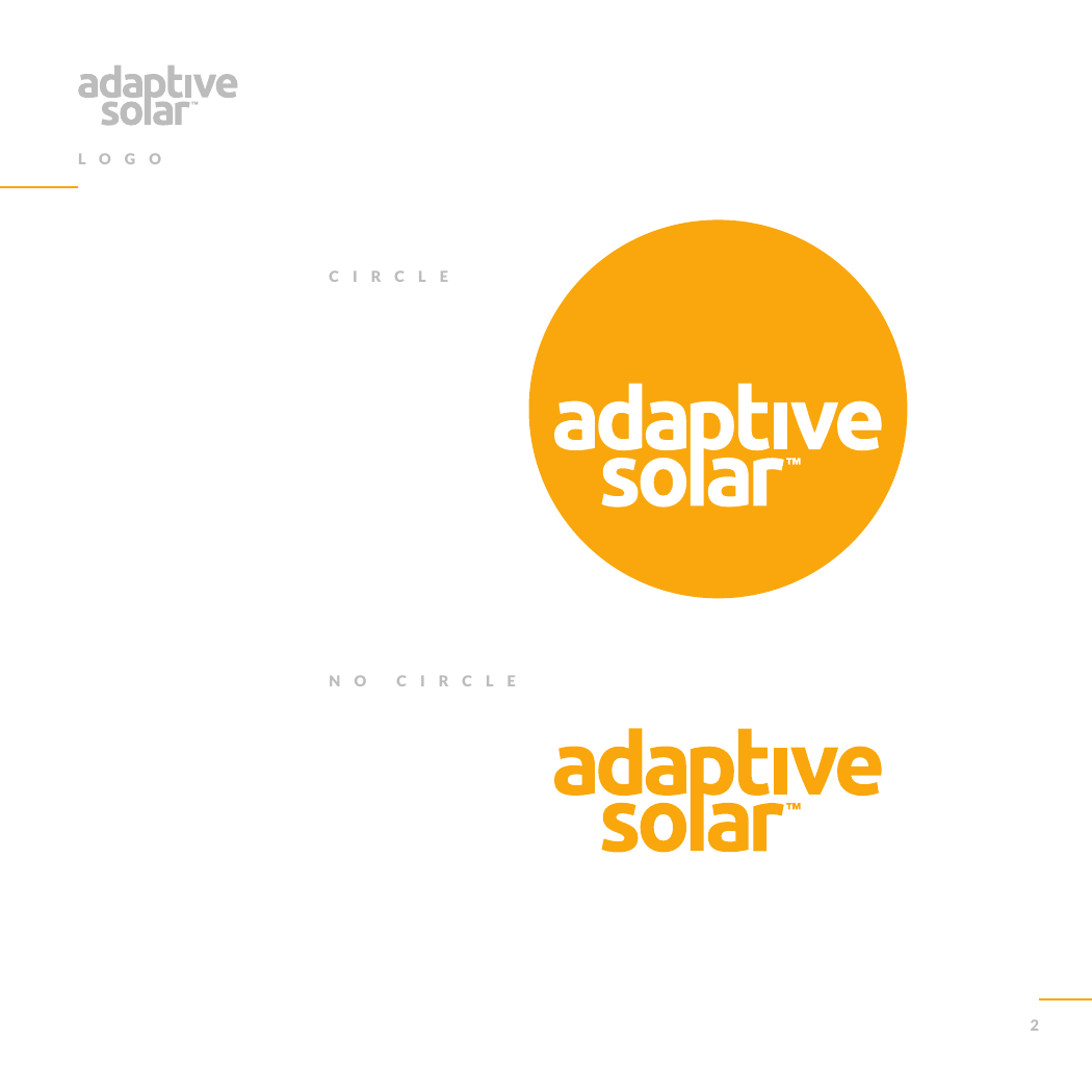 Adaptive Solar. New logo
