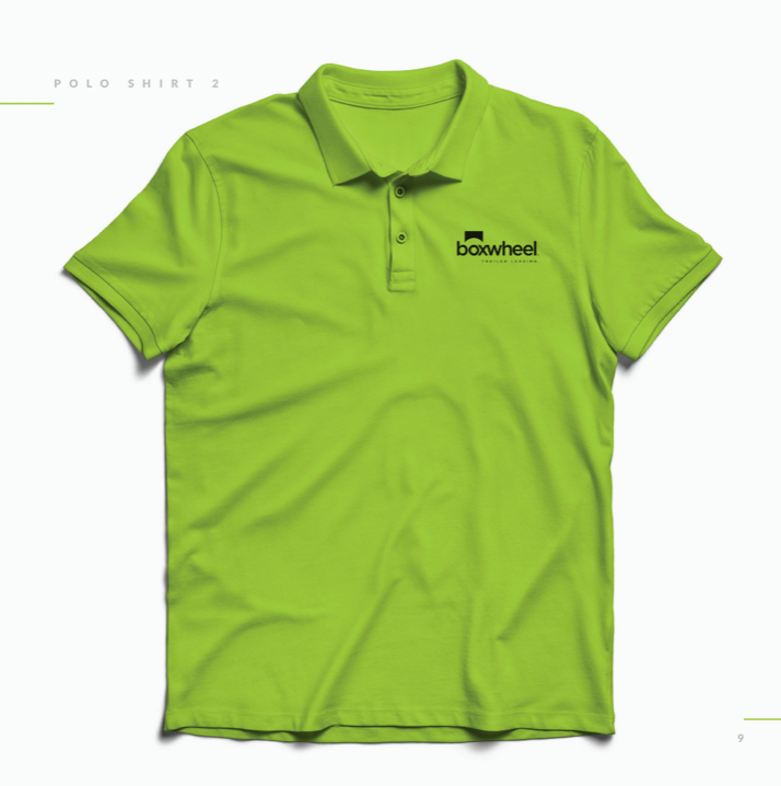 Branded apparel. Green polo