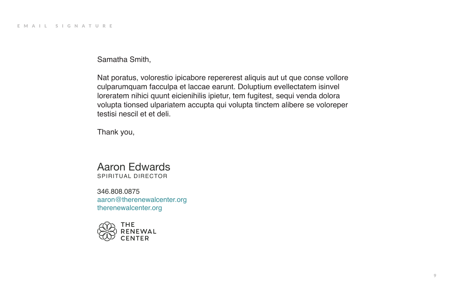 TRC. Email signature application