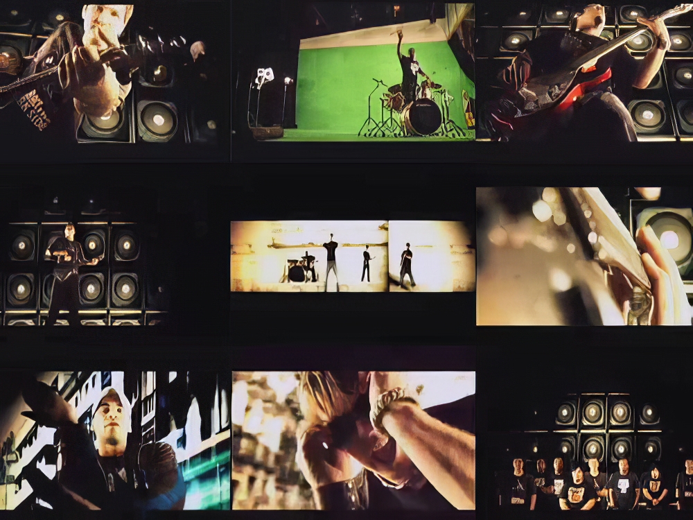Selectric / Sony. Music video contact sheet
