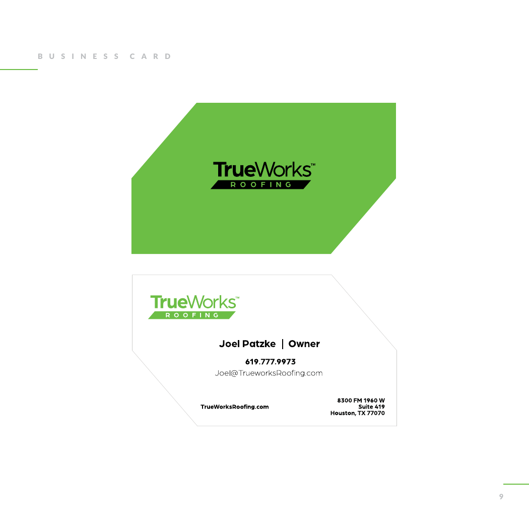 TrueWorks brand guidelines. Page 8