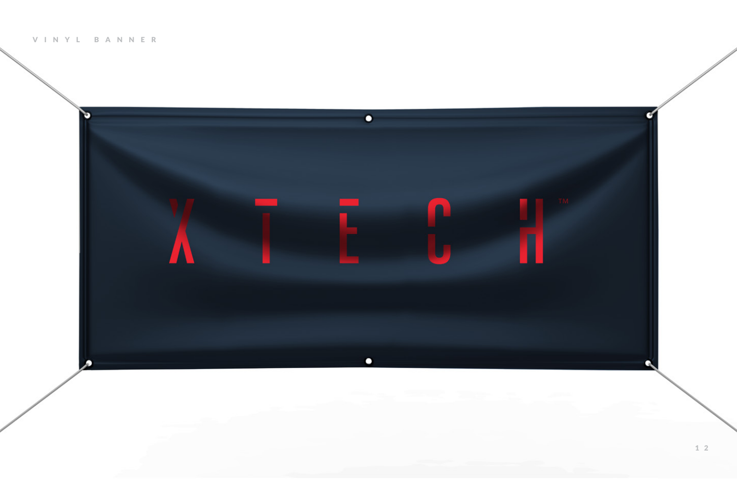 Vinyl banner. Site signage
