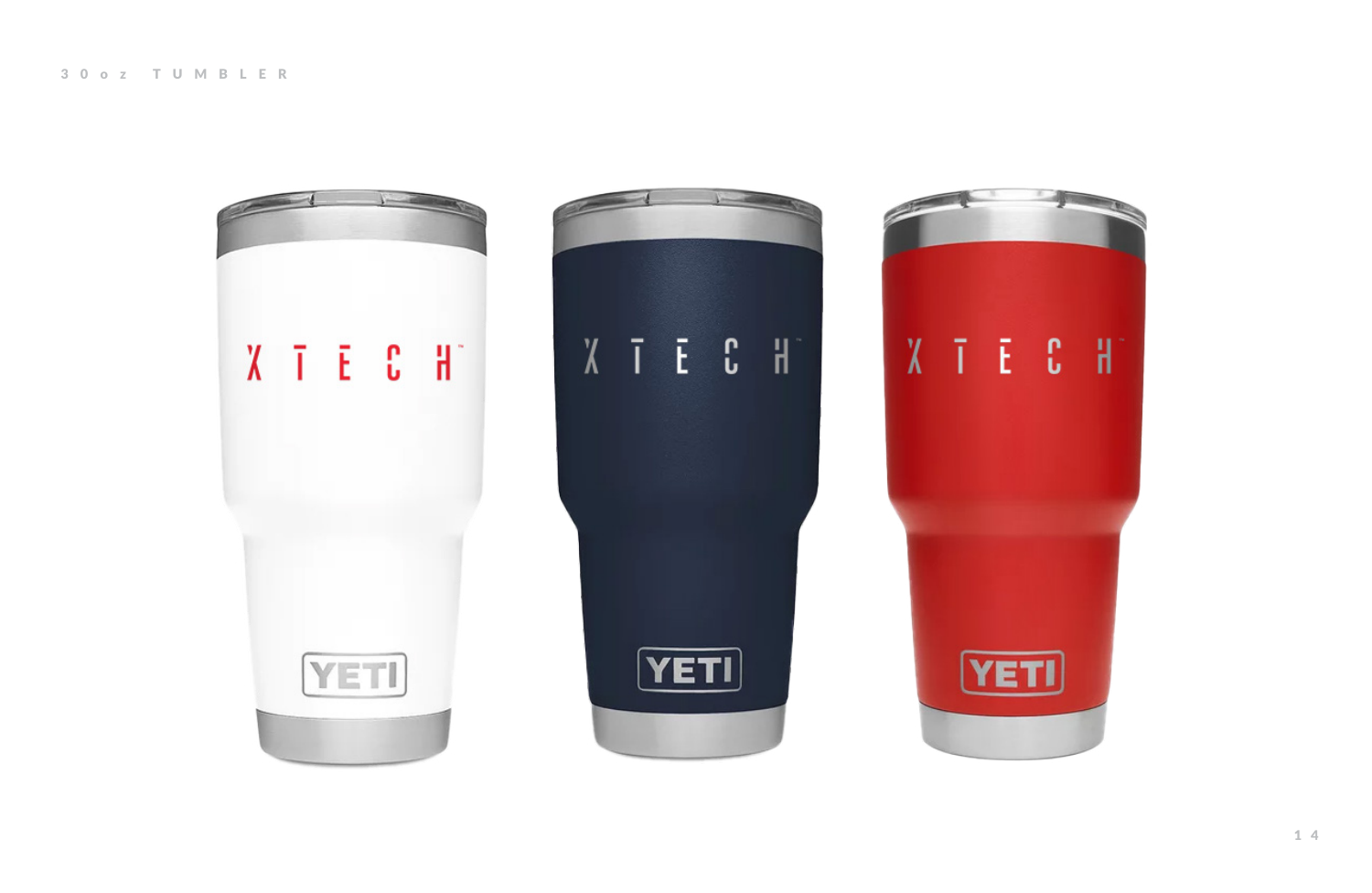 YETI tumbler. Full color system